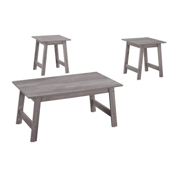 Dining Table - 32"X 48" / Dark Taupe / Chrome Metal